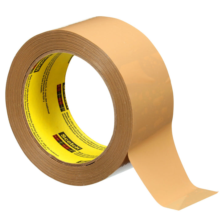 Scotch® Box Sealing Tape 375+ High Tack, Tan, 48 mm x 50 m