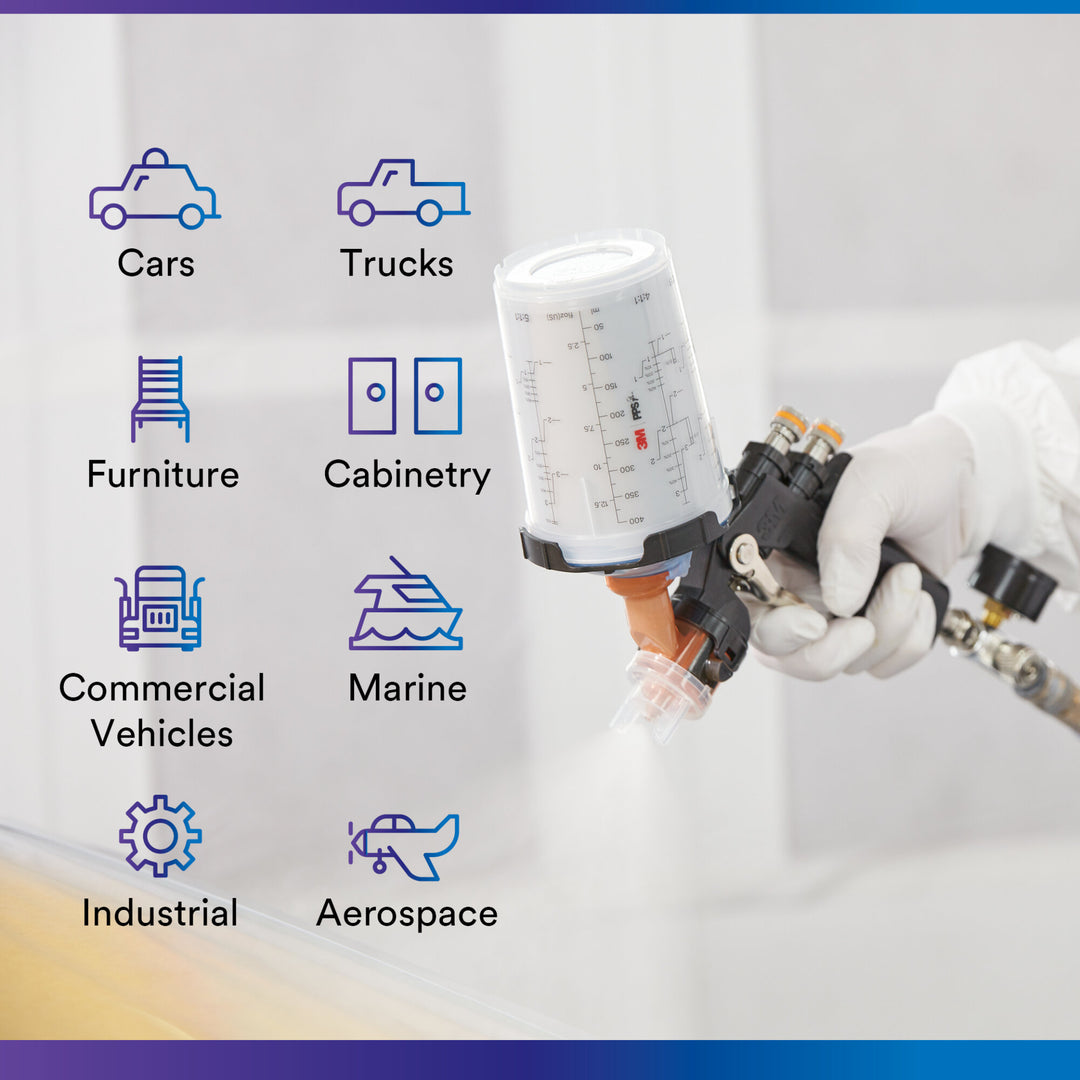 3M PPS Series 2.0 Spray Cup System Kit 26312, Midi (13.5 oz, 400 mL)