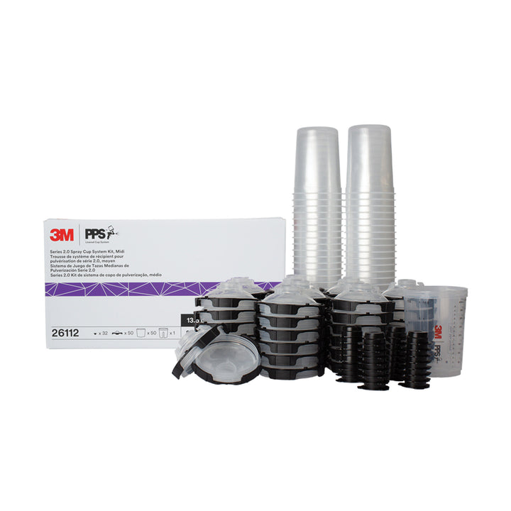 3M PPS Series 2.0 Spray Cup System Kit, 26112, Midi (13.5 fl oz, 400mL)