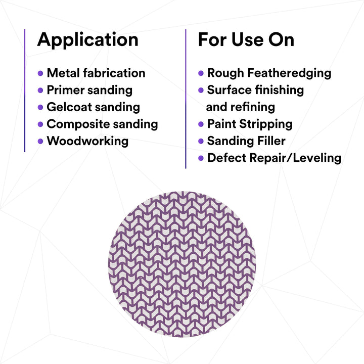 3M Xtract Cubitron II Net Disc 710W, 180+, 8 in x NH, Die 800L