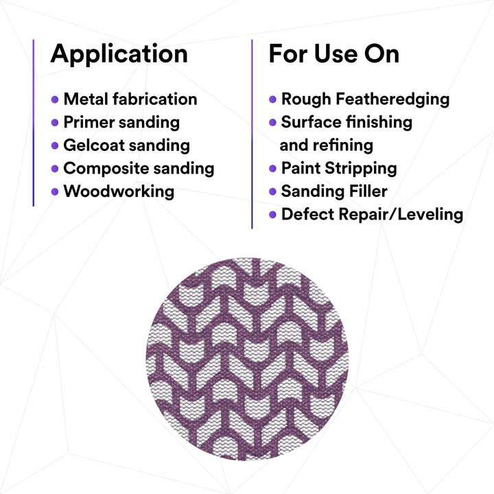 3M Xtract Cubitron II Net Disc 710W, 120+, 3 in x NH, Die 300V