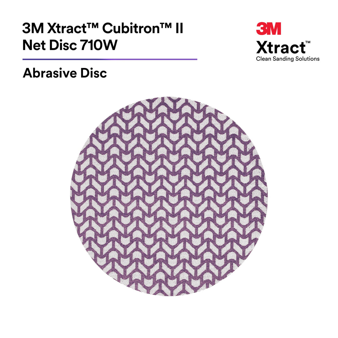 3M Xtract Cubitron II Net Disc 710W, 120+, 3 in x NH, Die 300V