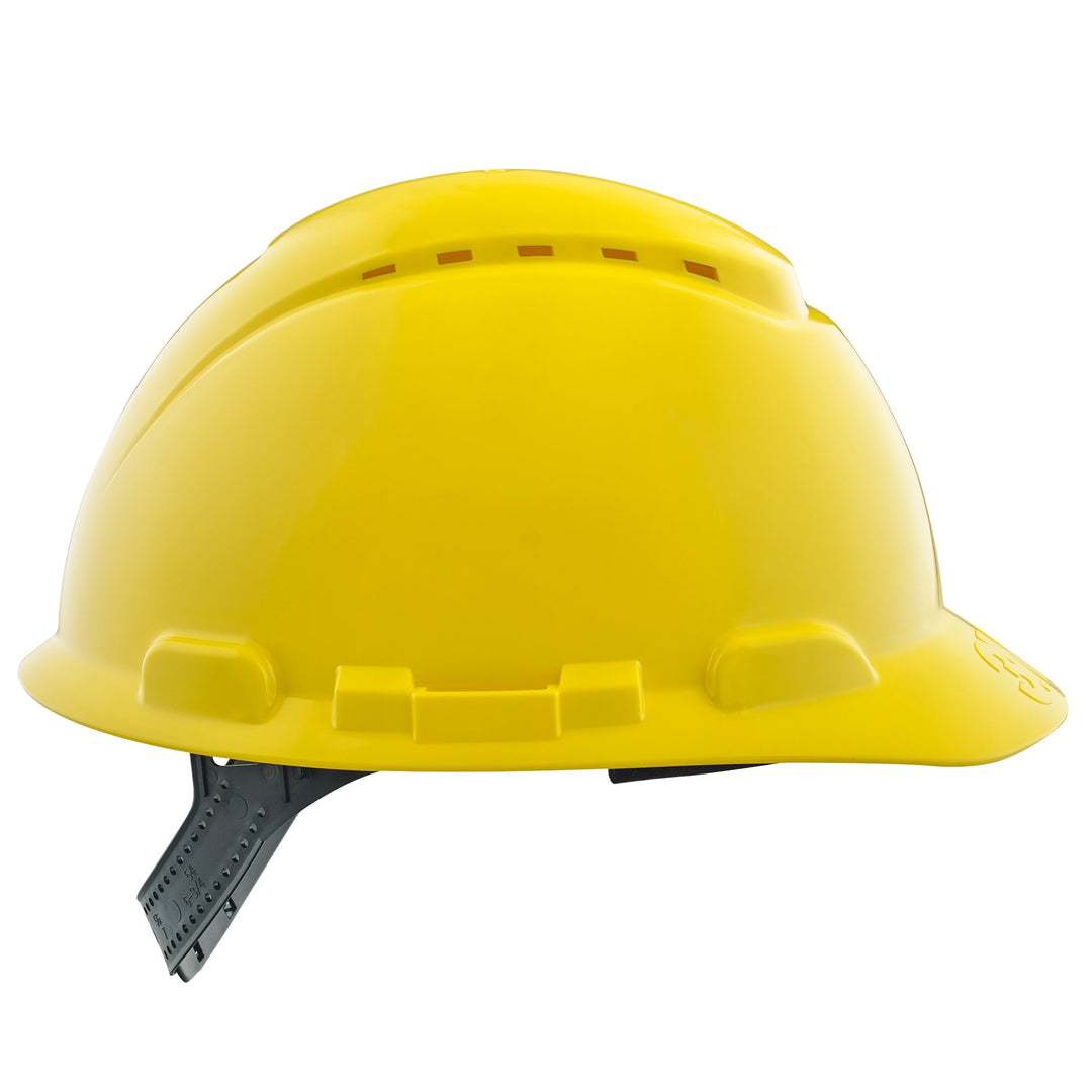 3M Vented Hard Hat CHHYH1-V-12-DC, with Pinlock Adjustment, Yellow