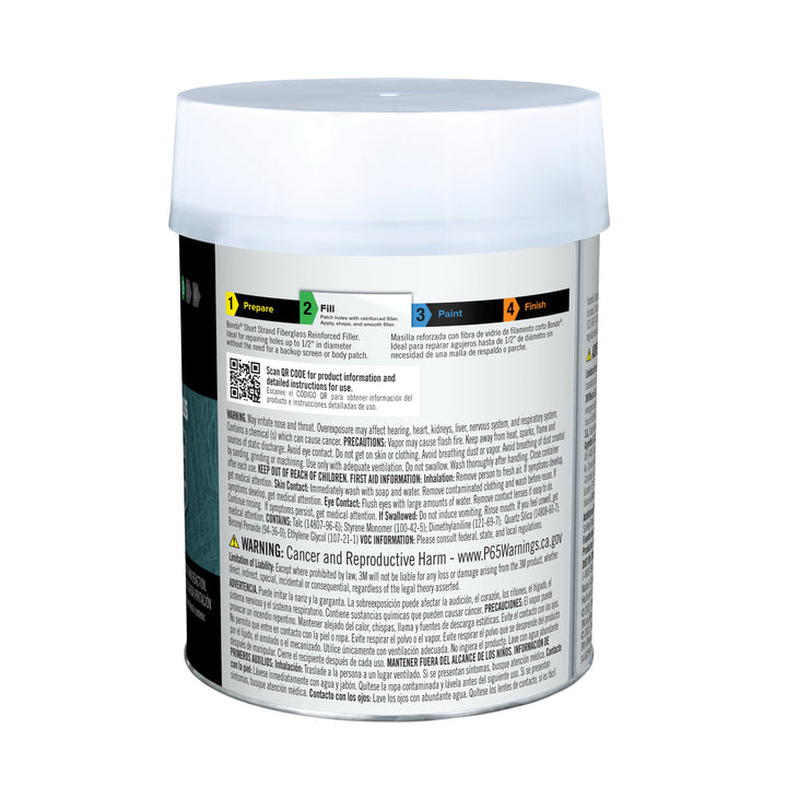 Bondo® Short Strand Fiberglass Reinforced Filler SS-QT-ES, 2.56 lb/1.16kg