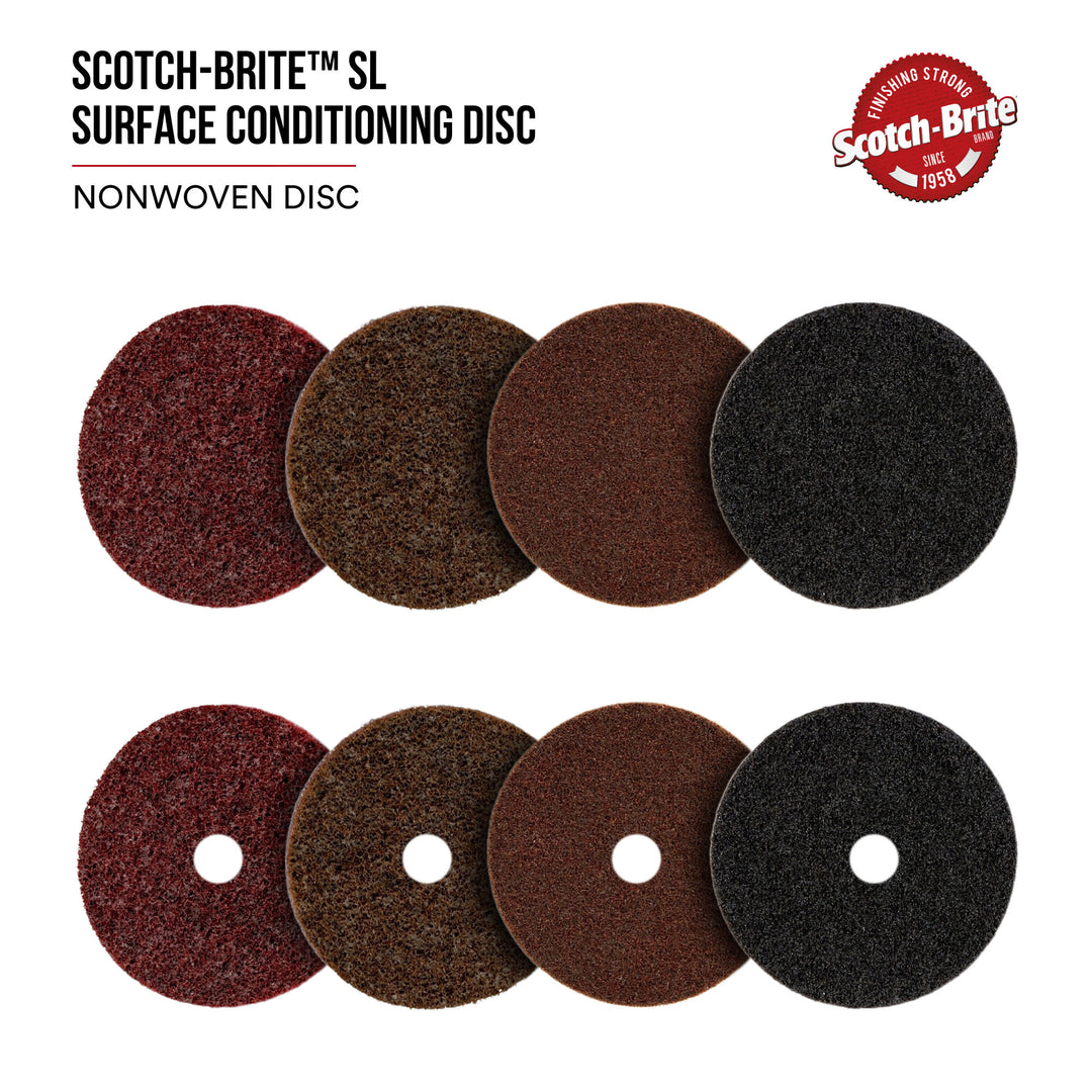 Scotch-Brite SL Surface Conditioning Disc, SL-DH, A/O Coarse, 8 in x NH