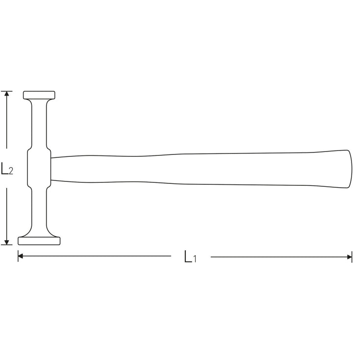 Stahlwille 70130013 10812 Planishing and grooving hammer