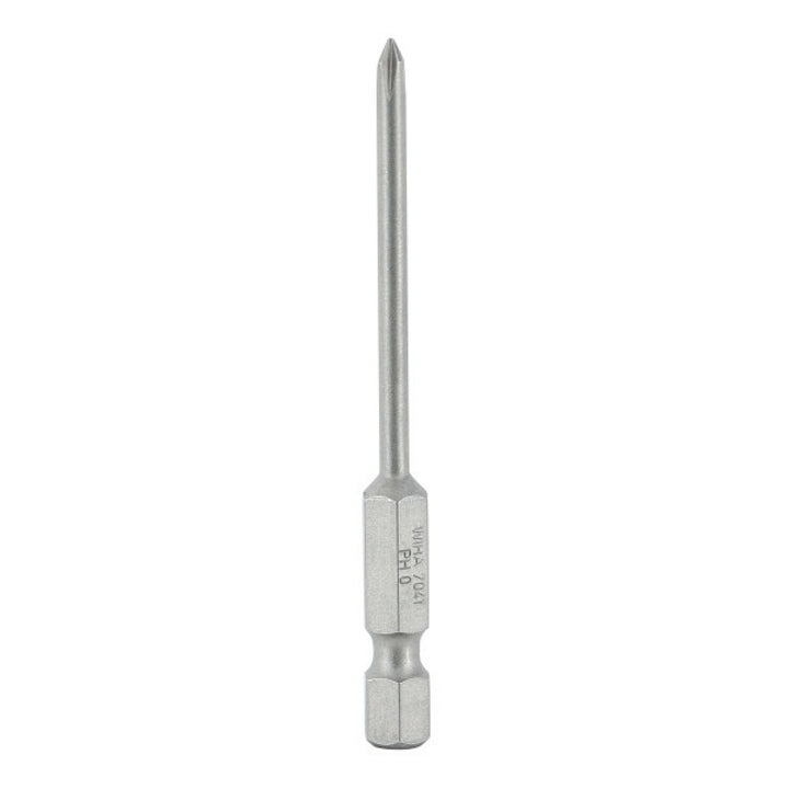 Wiha Tools 74168 Phillips Power Bit, #0 x 70 mm, 10 Pk.