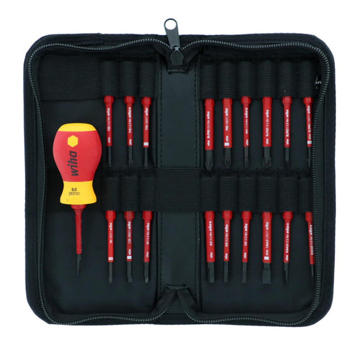 Wiha Tools 28396  Insulated Stubby Holder SlimLine Blade 20 Piece Set