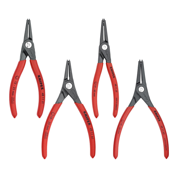 Knipex 00 20 03 SB 4 Pc Precision Snap Ring Pliers Set