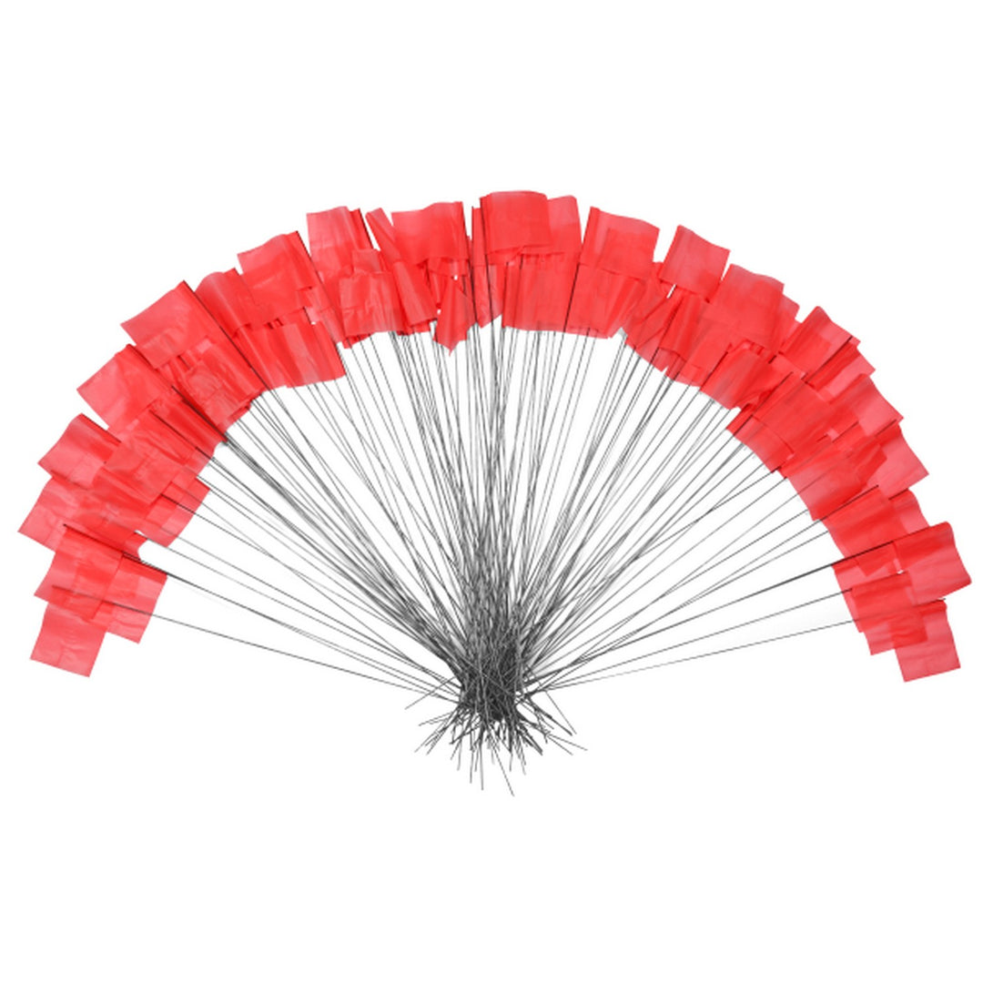 Johnson 40-0828 Standard Red Stake Flags- 100/Pack