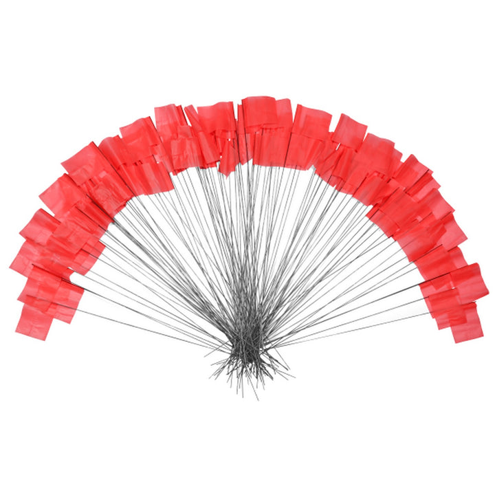 Johnson 40-0828 Standard Red Stake Flags- 100/Pack
