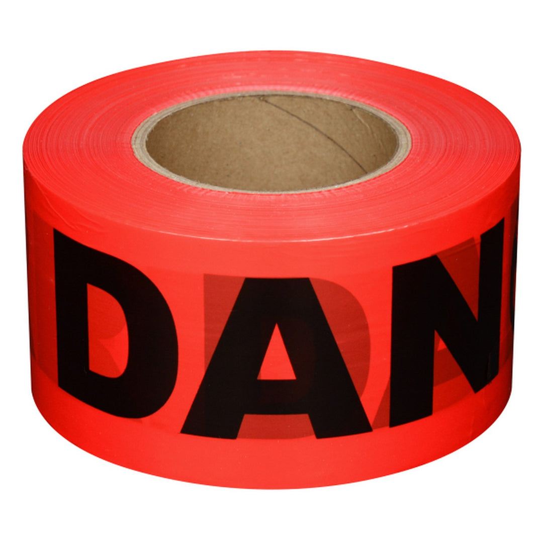 Johnson 40-0831 Standard Red "Danger" Tape - 3" x 1000'