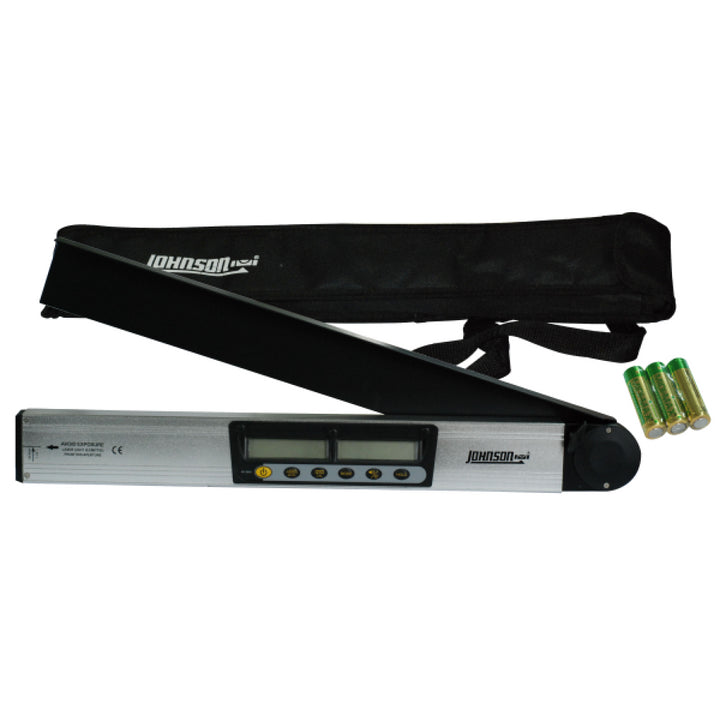 Johnson 40-6065 21" Digital Magnetic Level & Angle Locator with Dot Laser