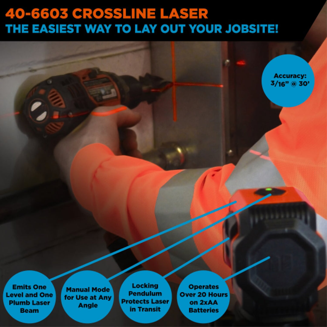 Johnson 40-6603 Self-Leveling Cross-Line Laser