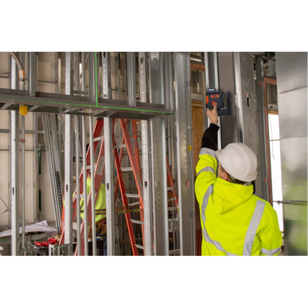 Johnson 40-6676 Self-Leveling 360° Laser w/Plumb Line with GreenBrite Technology