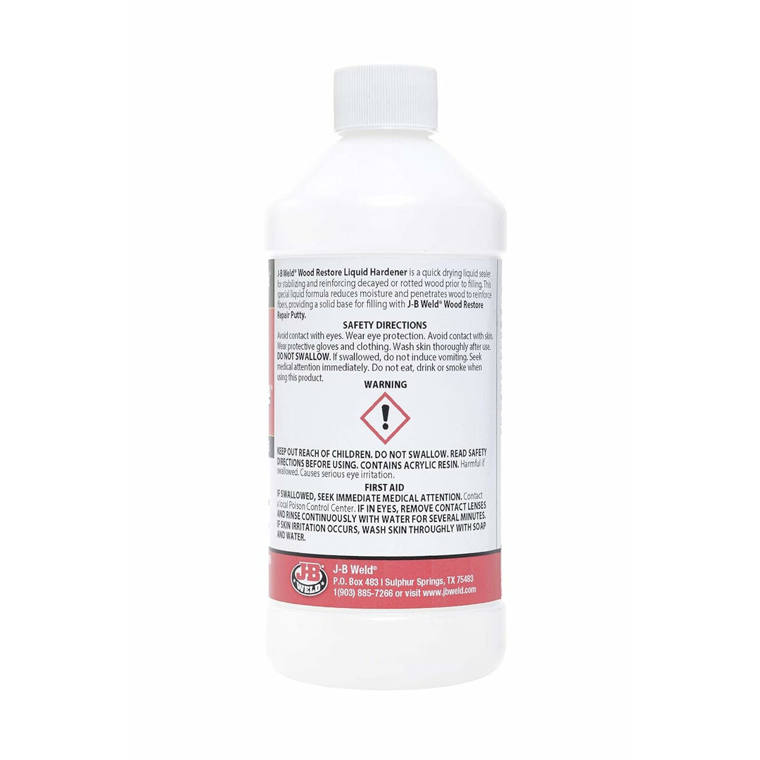 J-B Weld 40001 Wood Restore Liquid Hardener, 16 oz.