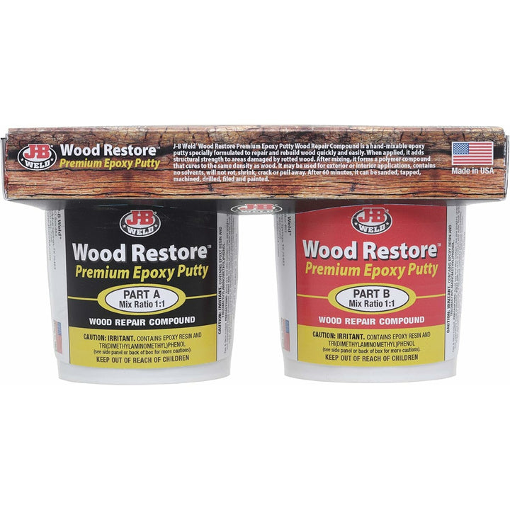 J-B Weld 40006 Wood Restore Premium Epoxy Putty, 32 oz.