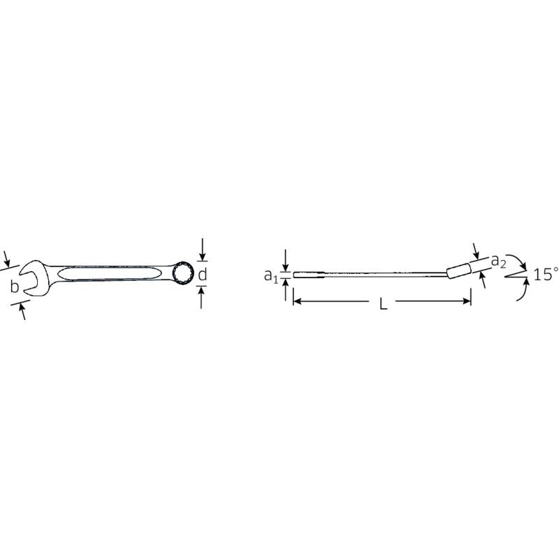 Stahlwille 40483838 13a Combination Spanner, 11/16"