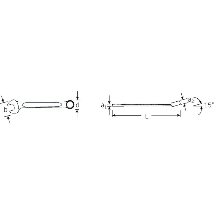 Stahlwille 40484141 13a Combination Spanner, 25/32"