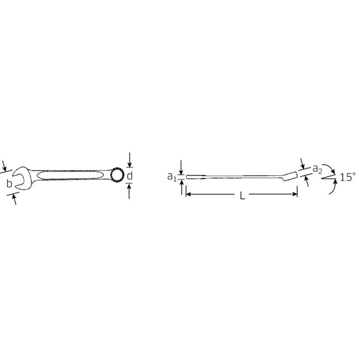 Stahlwille 40573232 130a Combination Spanner, 1/2"