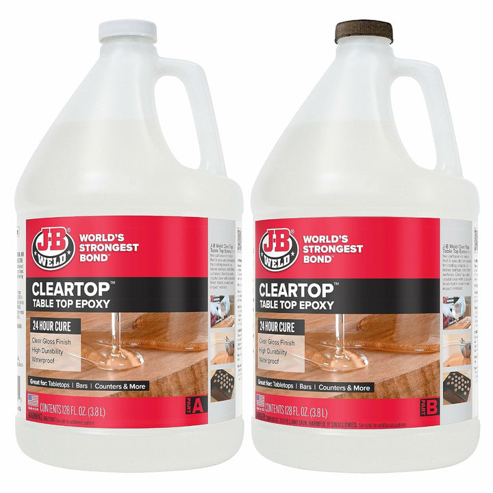J-B Weld 41256 ClearTop Pour-On Epoxy, 256 fl oz.