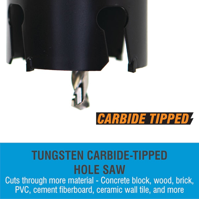 Spyder 600836 6.5Inch Deep Cut TCT, Hole Saw, 4-3/4 Inch Carbide-tipped