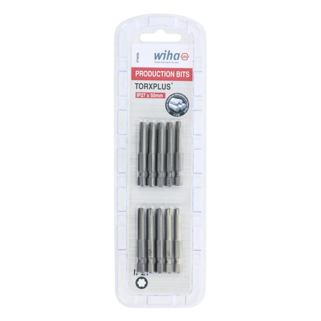 Wiha Tools 74628 TORX Plus Power Bit, IP27 x 50 mm, 10 Pk.
