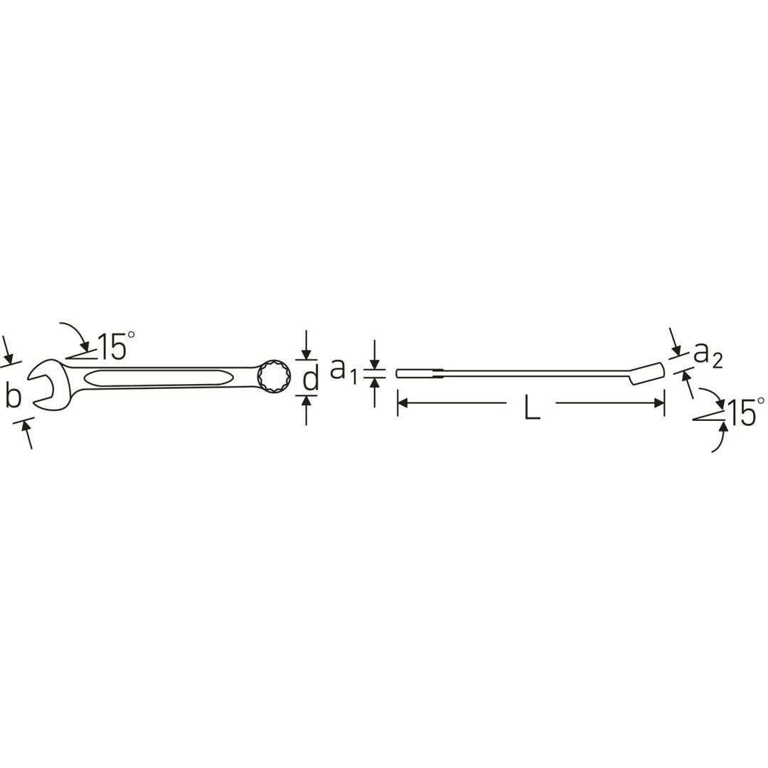 Stahlwille 40573232 130a Combination Spanner, 1/2"