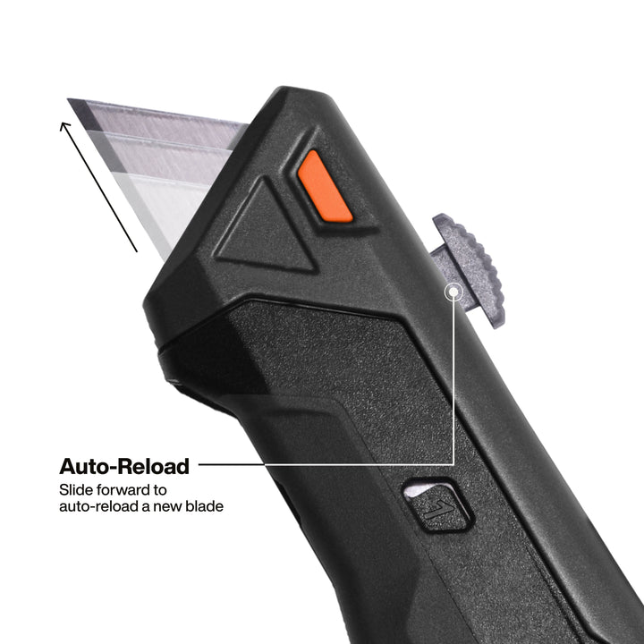 Klein Tools 44308 Auto-Loading Retractable Utility Knife with Dual-Sided Blade Magazine