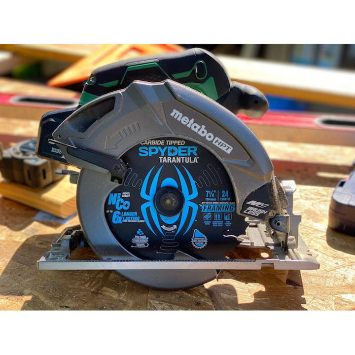 Spyder 13050 7-1/4-in 24 -Tooth Rough Finish Tungsten carbide-tipped steel Circular saw blade Set 3 -Pack