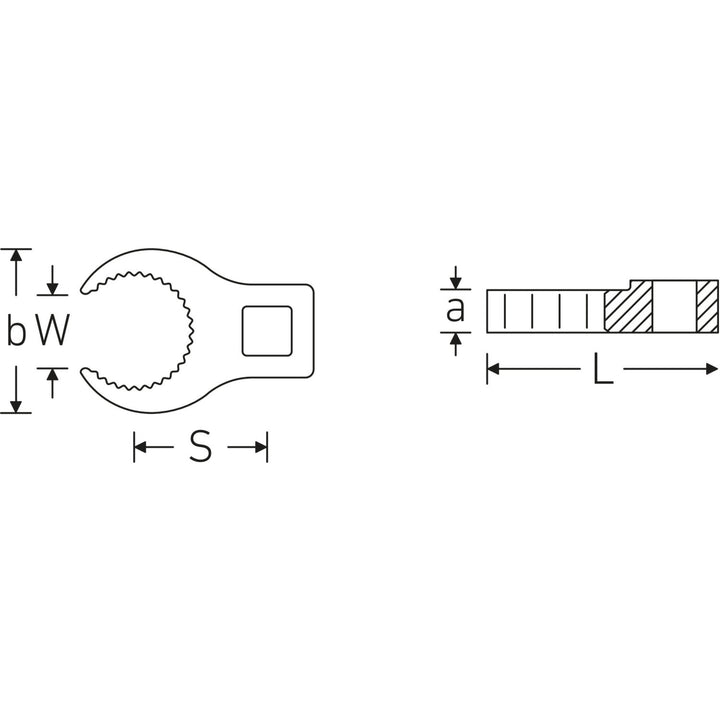 Stahlwille 02211020 3/8" Crow-Ring 440S MJ Spanner, size MJ20
