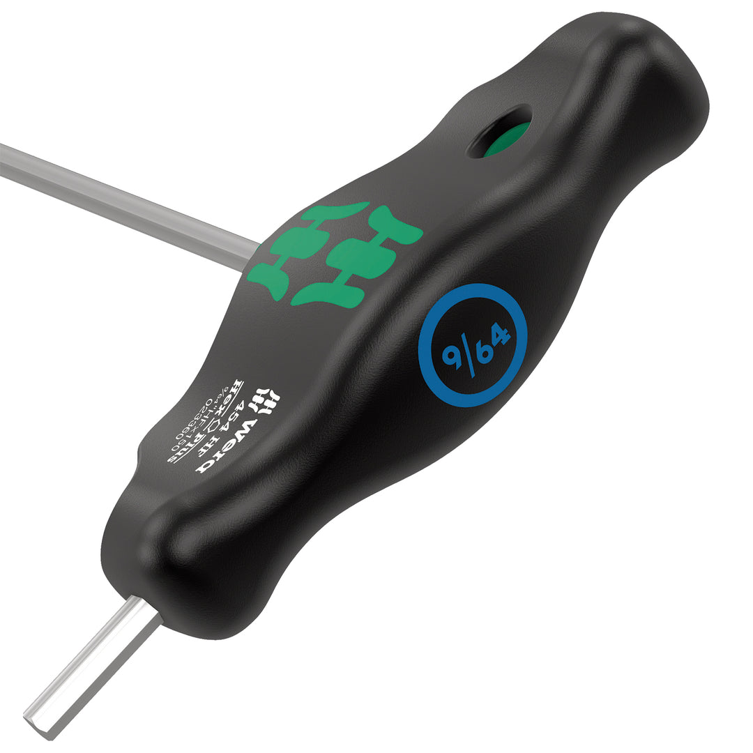 Wera 454 HF T-handle hexagon screwdriver Hex-Plus with holding function, imperial, 1/4" x 150 mm
