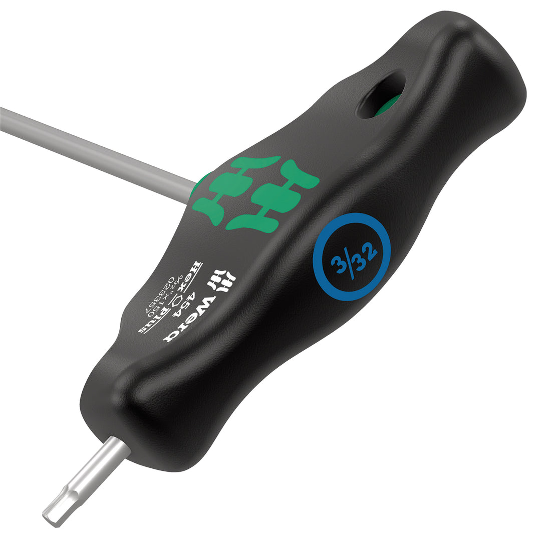 Wera 454 Imperial T-handle hexagon screwdriver Hex-Plus, imperial, 5/64" x 150 mm