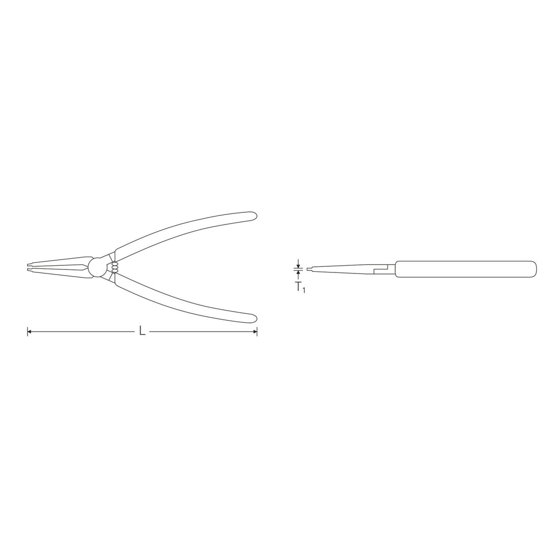 Stahlwille 65456102 Outside Circlips Pliers