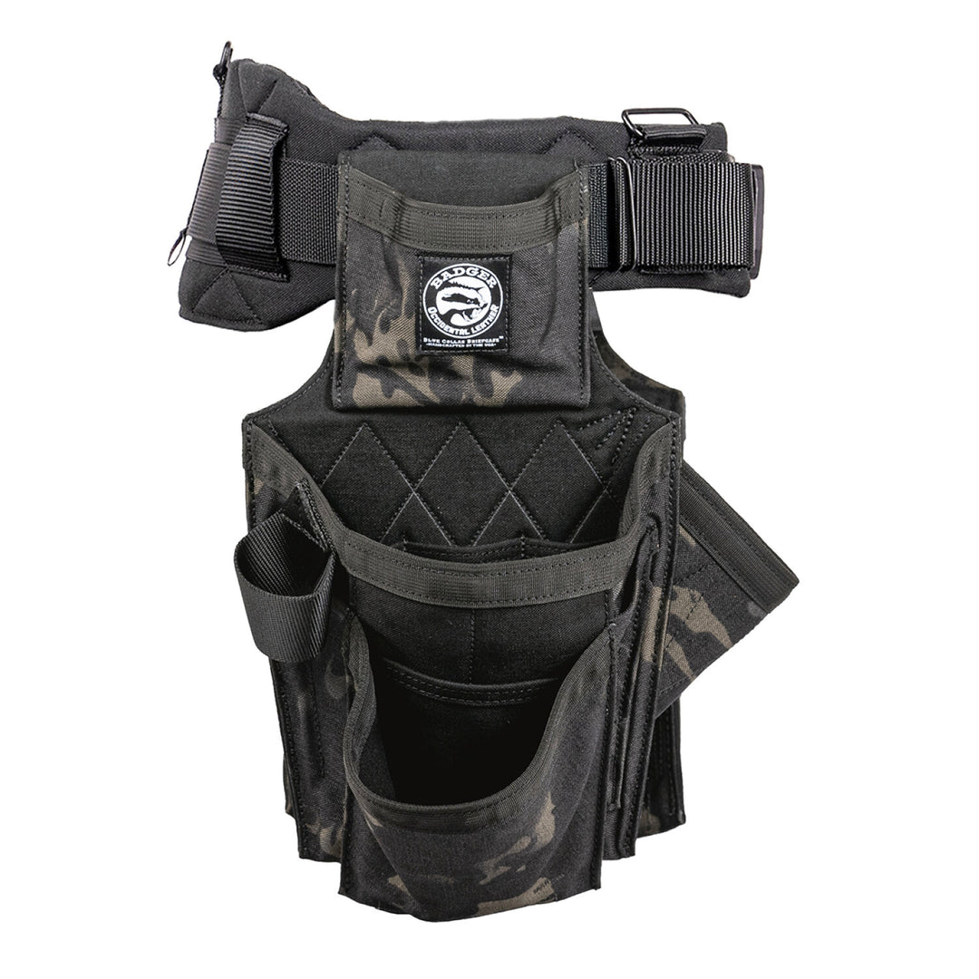 Badger 461061 LG Side-by-Side Carpenter Black Camo Belt - Large