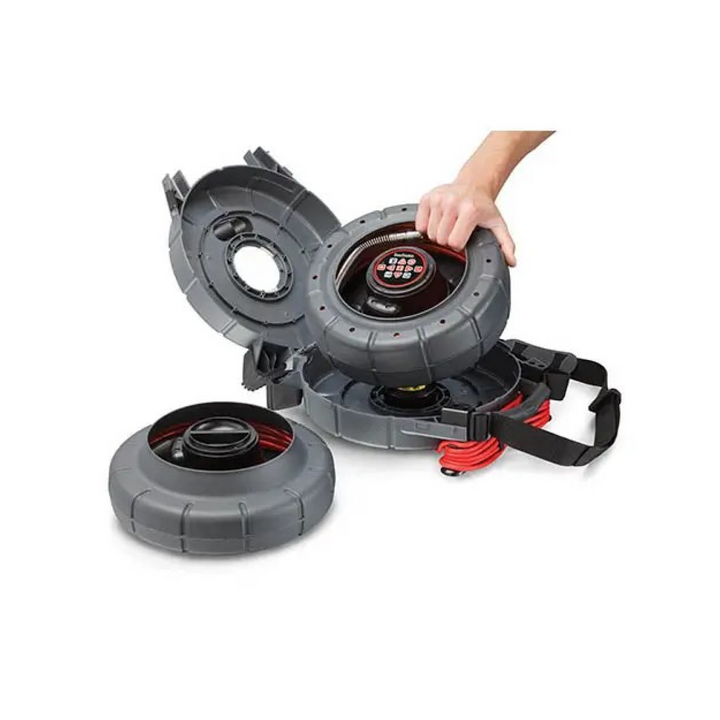 Ridgid 40798 SeeSnake MicroReel L100 Video Inspection System with L100 Reel, Micro CA-350 Inspection Camera, Sonde, 100 ft. Cable & Camera Head (NTSC)