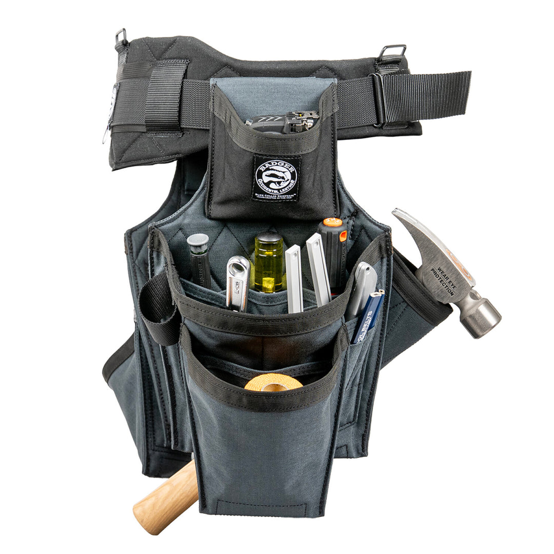 Badger 463210 M Side-by-Side Framer Gunmetal Belt - Medium