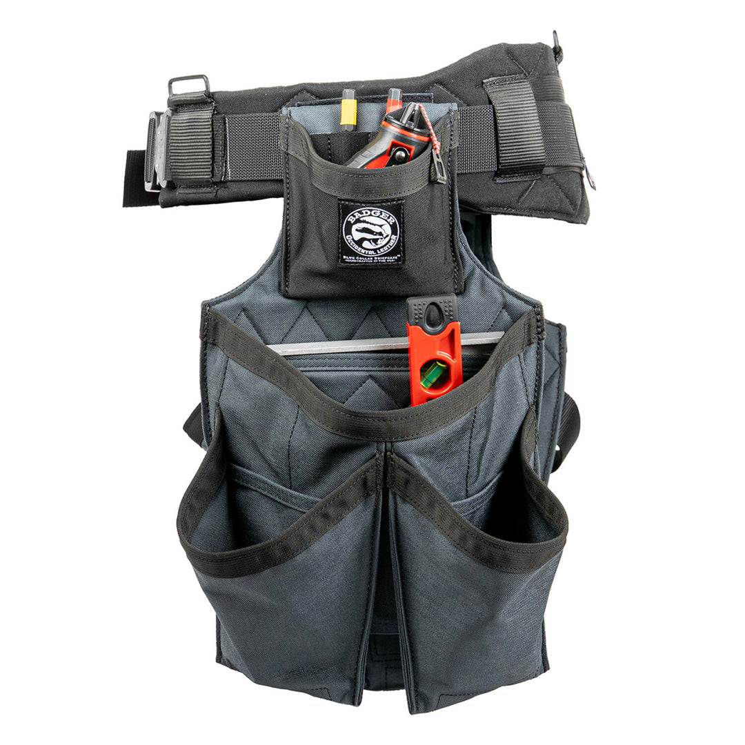 Badger 463210 M Side-by-Side Framer Gunmetal Belt - Medium