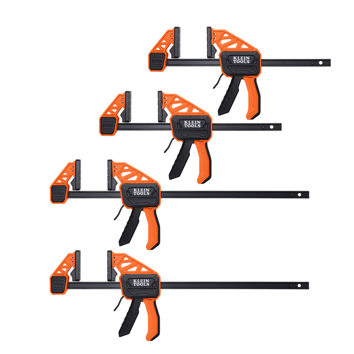 Klein Tools 47552 Speed-Klamp 6-Inch and 12-Inch, 150-Pound, 4-Pack