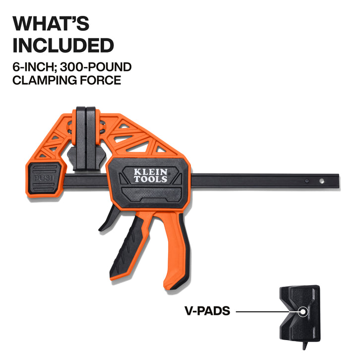 Klein Tools 47555 Speed-Klamp 6-Inch, 300-Pound