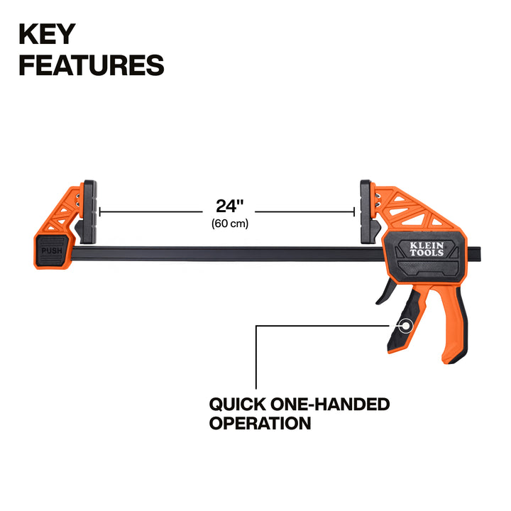 Klein Tools 47558 Speed-Klamp 24-Inch, 300-Pound