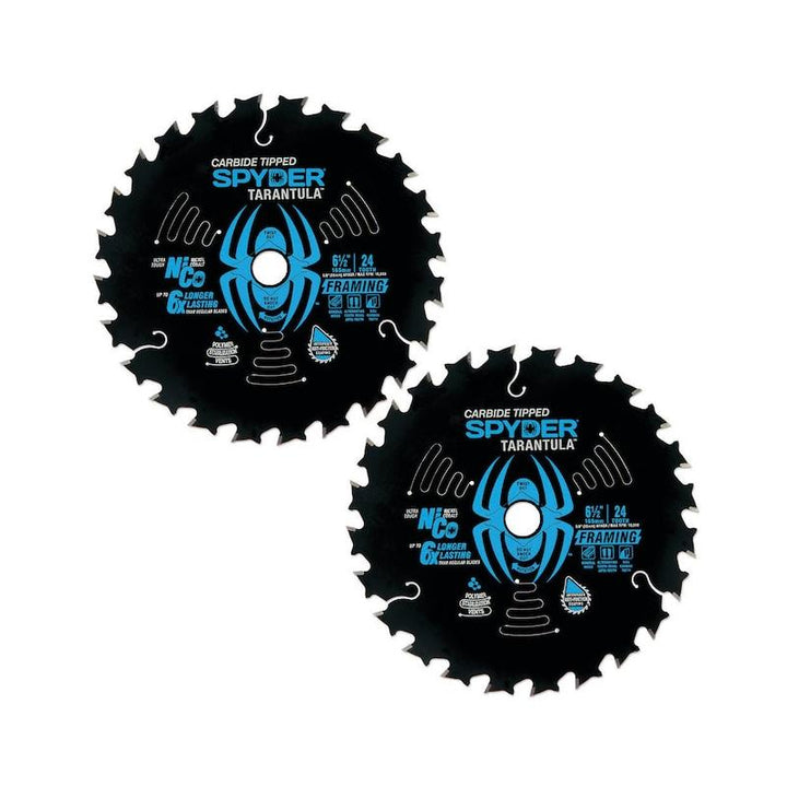 Spyder 13004-2 6-1/2in 24T Framing Blade - 2-Pack
