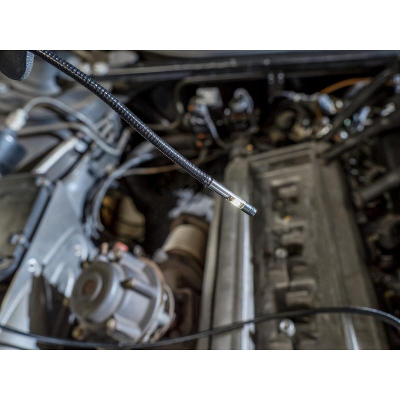 Hazet 4812-11/5FS HD Borescope Set with Front and Side Camera, 4.9 mm