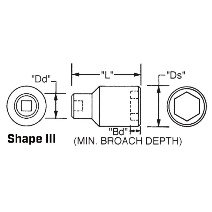 Wright Tool 8924 1" Drive 6 Point Deep Impact Socket - 3/4 Inch
