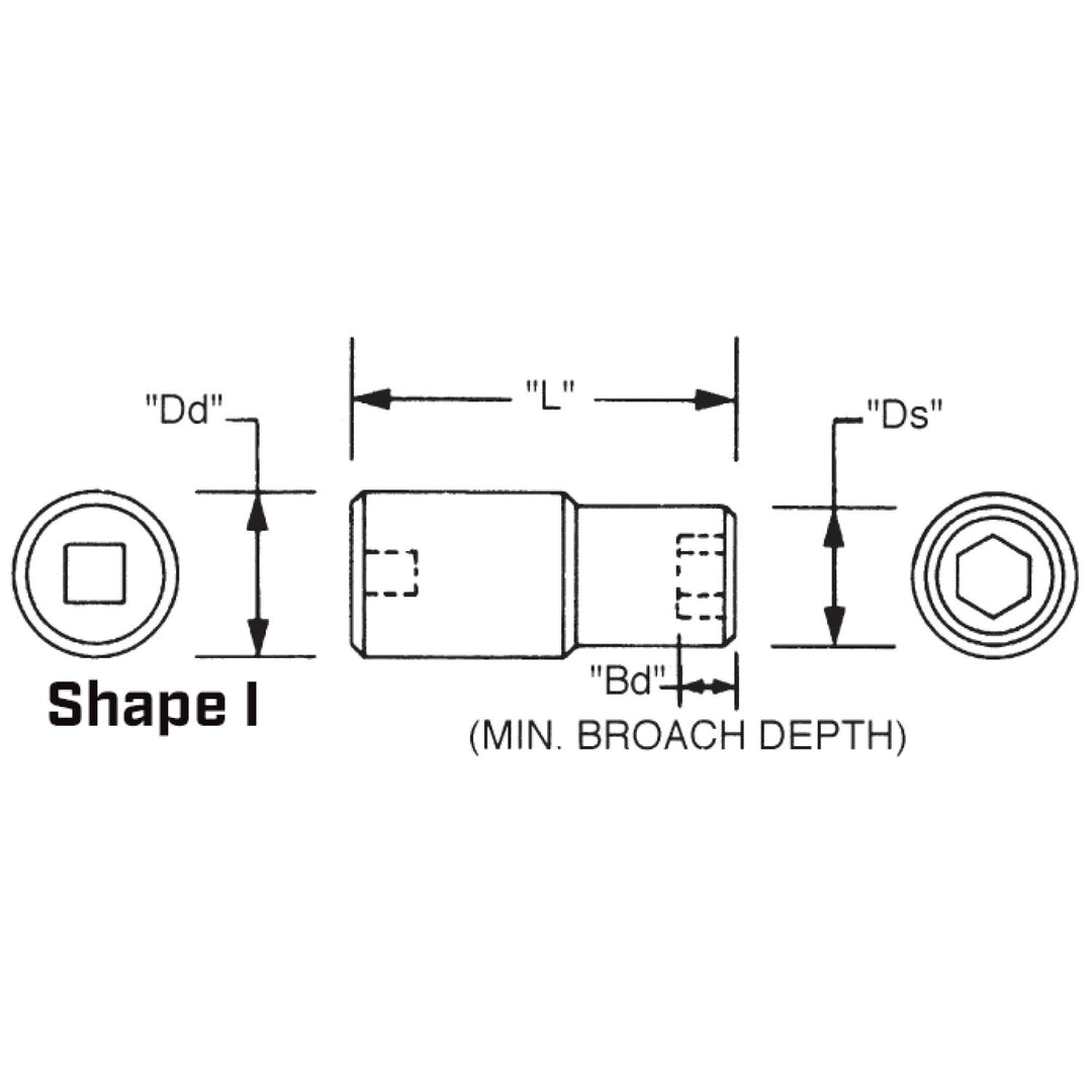 Wright Tool 88-19MM 1" Drive 6 Point Standard Metric Impact Socket - 19mm