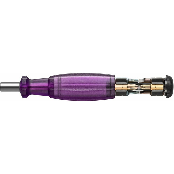 PB Swiss PB 6464.Purple Bit Holding Screwdriver with Magazine, Slotted, Phillips, TORX®, 9 Pcs