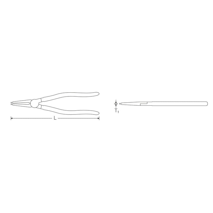 Stahlwille 65434100 Circlip pliers for internal circlips