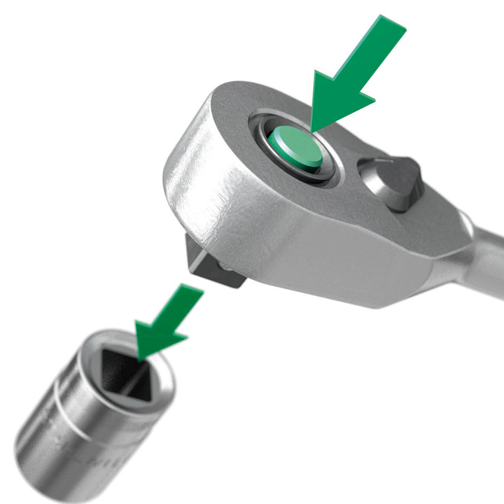 Stahlwille 13111120 512QR N QuickRelease Ratchet, Fine Tooth, 1/2" Drive