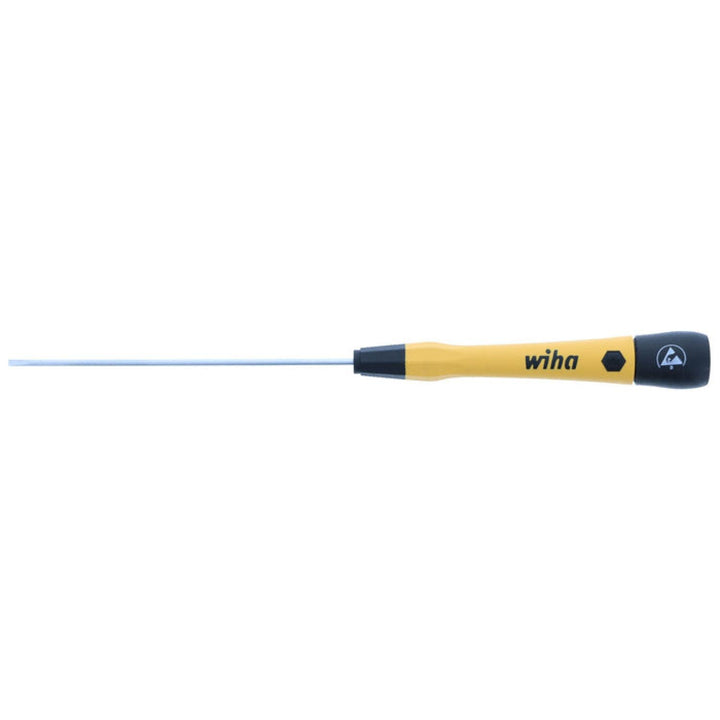 Wiha Tools 27275 ESD PicoFinish Precision Slotted Screwdriver - 2.0mm x 100mm
