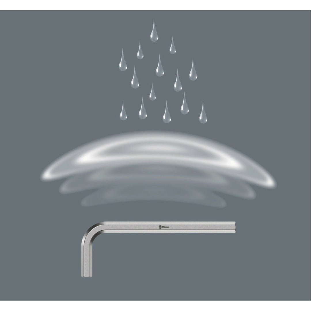Wera 950/9 Hex-Plus 5 L-key set, metric, chrome-plated, 9 pieces